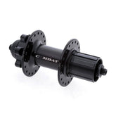 Halo Combat Disc hub with CNC machined alloy body, 36 holes, 6-bolt quick release axle, for bicycle wheel components.