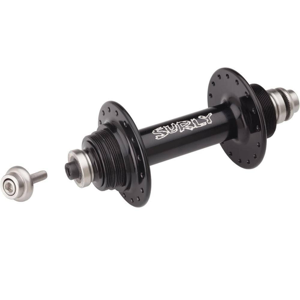 Surly Ultra New Road Hub, durable 130mm bike frame hub with quick-release compatibility, shown in a close-up image.
