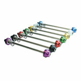 Halo Hex Key Skewers for bikes with no-turn tab and serrated grip, durable components for secure wheel attachment