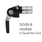Sturmey Archer 3-speed shifter hub spare for bar end and down tube mounts, showing detailed mechanical components.