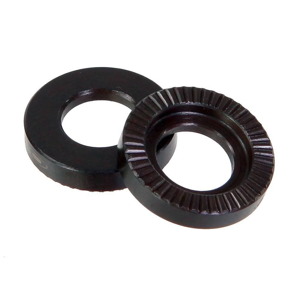 Halo Butch Axle Washers bike wheel components with anti-slip design and sharp teeth for secure fit and easy cleaning.