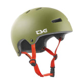 TSG Trailfox helmet replacement HS Flextech pads showing foam interior and adjustable straps for a secure fit.