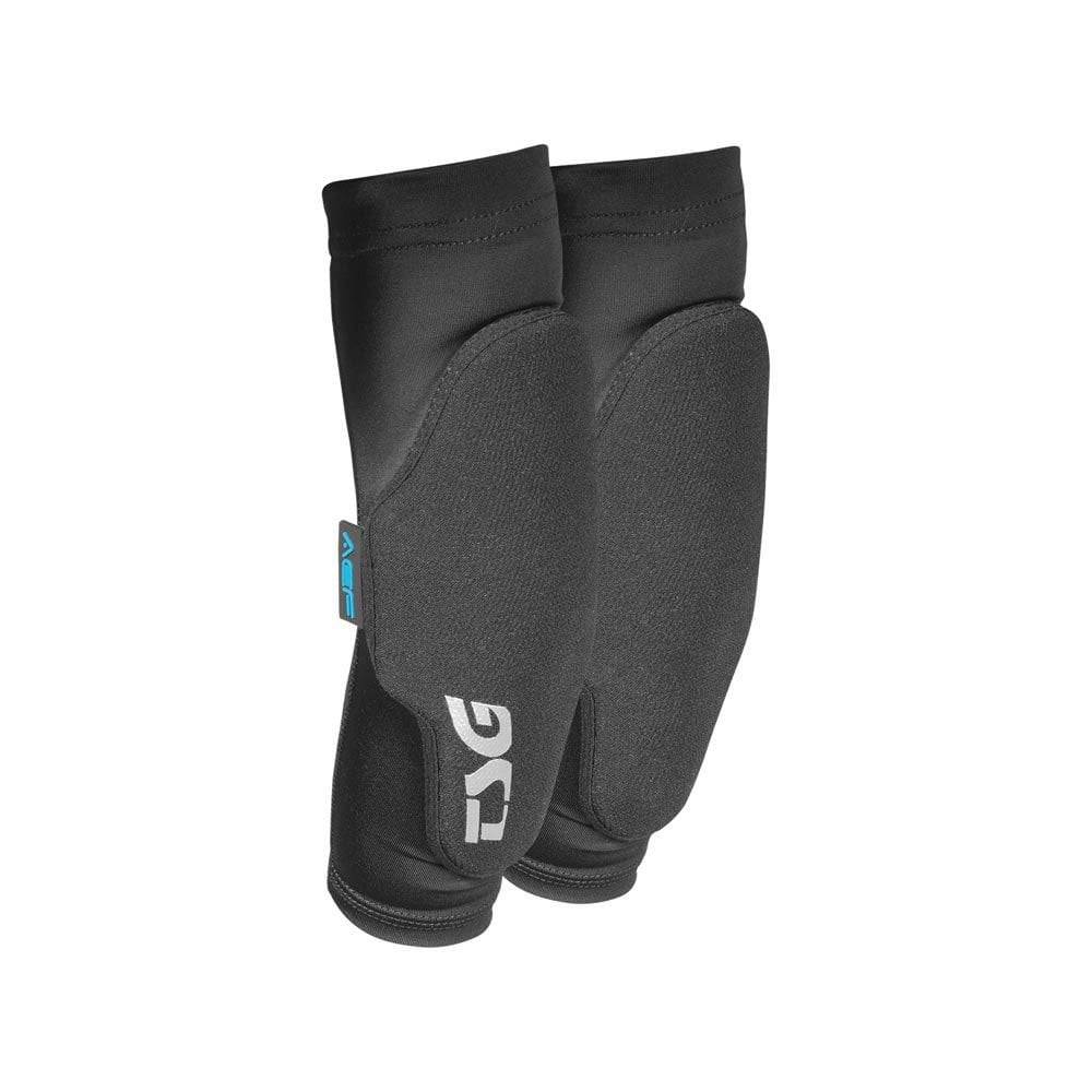 TSG Junior bike protection set with adjustable straps, includes helmet and padding for safety and comfort.