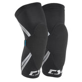 TSG Dermis Pro A knee sleeve for BMX racing and enduro riding, showing black protective compression gear on a rider's knee.