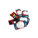 TSG Junior protective padset with knee, elbow, and wrist guards for beginners, featuring durable, comfortable sports safety gear.
