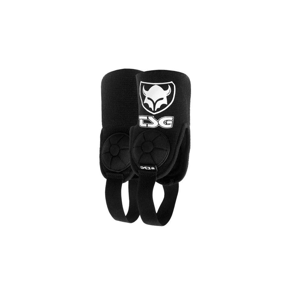TSG single ankle guard pad with cam protection for biking safety, showing padded ankle support and protective design.
