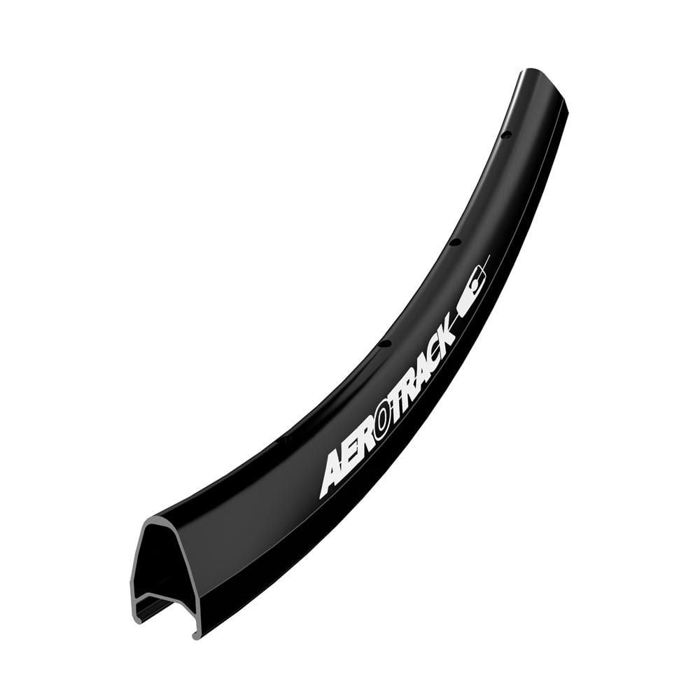 Halo Aerotrack 27mm Aero rims with 32 spokes for 700c road and track cycling, showcasing the lightweight wheel component.