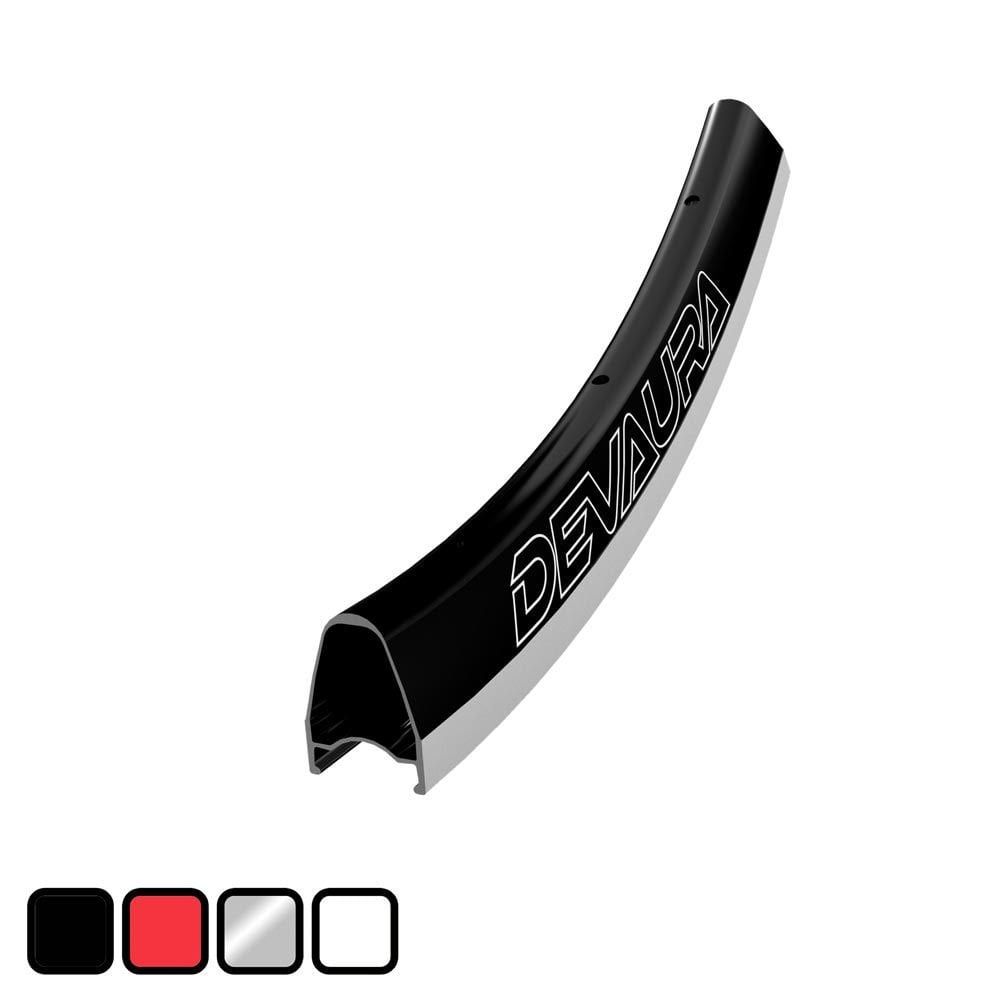 Halo Devaura 700C aero alloy road bike rims, disc and rim brake compatible, lightweight alloy cycling wheel components.