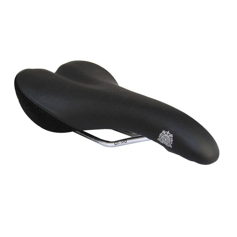 Passport Pilot leather saddle for road and mountain bikes, lightweight cycling seat with ergonomic design and durable leather cover.
