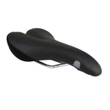 Passport Pilot leather saddle for road and mountain bikes, lightweight cycling seat with ergonomic design and durable leather cover.