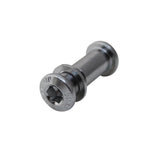 Genetic Race Seatbolt spares with integrated clamps for classic bike frames, showing metal components and mounting details.