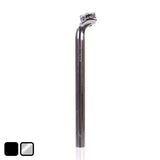 Genetic Heritage II seatpost with micro-adjust 1-bolt system for precise saddle angle, shown mounted on a bicycle component.