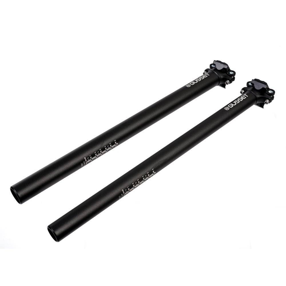 Gusset Components Lofty XXL seatpost with 2-bolt micro-adjust, 450mm length, fits 27.2mm and 30.9mm bike frames