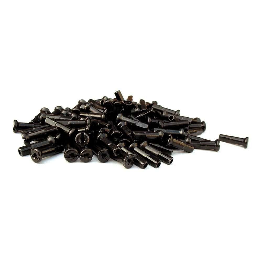 Halo XL Brass Nipples for deep section wheels, durable and corrosion-resistant bicycle components, pack of 100.