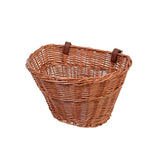 Handwoven Passport front mount bike basket with wicker design and durable straps, perfect for carrying essentials on your bike.