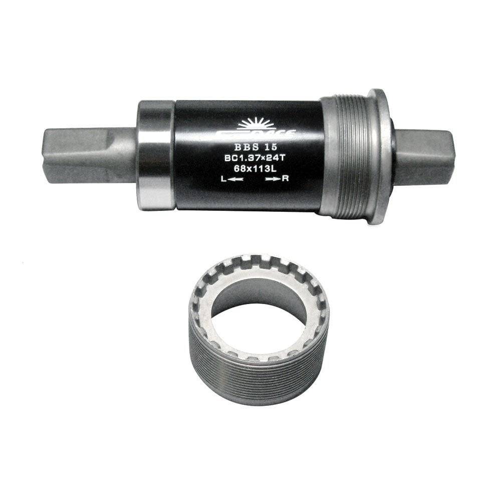SunRace BBS 18 SB cartridge bottom bracket for 68mm shell, 103/113mm spindle, bike component with metal bearings