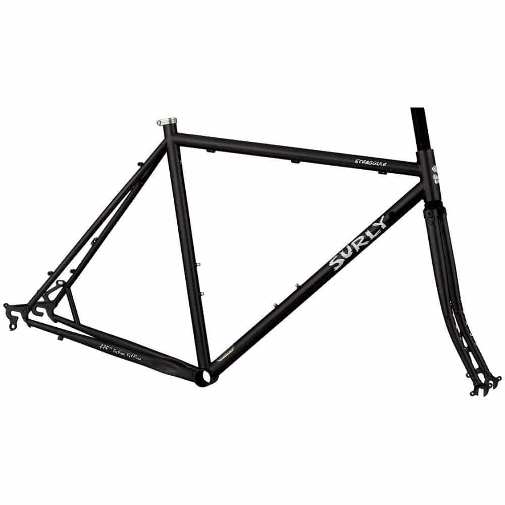 Surly Straggler steel road frameset for touring and commuting, featuring durable construction and versatile design.