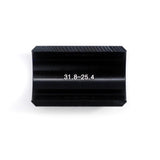 Redshift Sports handlebar shims for 25.4mm and 26.0mm to 31.8mm stem clamp adapter on a bike component