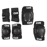 TSG Basic kids protective padset including knee, elbow, and wrist guards for safe outdoor activities