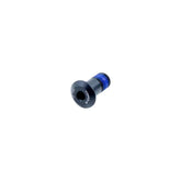 Trek M10x1mm full suspension rocker pivot bolt in blue and black, 20mm length, replacement bike component.