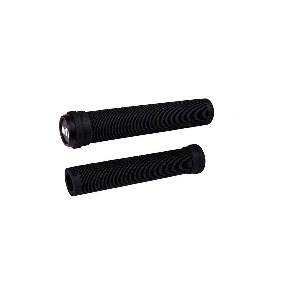 ODI Longneck SLX BMX and scooter grips with reinforced ends, 160mm durable rubber handles for BMX and scooter controls.