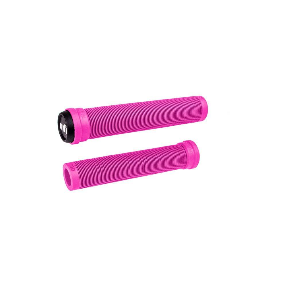 ODI Longneck SLX BMX and scooter grips with reinforced ends, 160mm durable handlebar grips for biking and scooting.