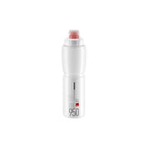 Elite Jet biodegradable MTB water bottle with high flow valve, durable eco-friendly cycling accessory, shown in image.