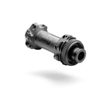 DT Swiss 180 Straight Pull Front Disc Hub in black, 100x12mm, center-lock, 28-hole mountain bike component.
