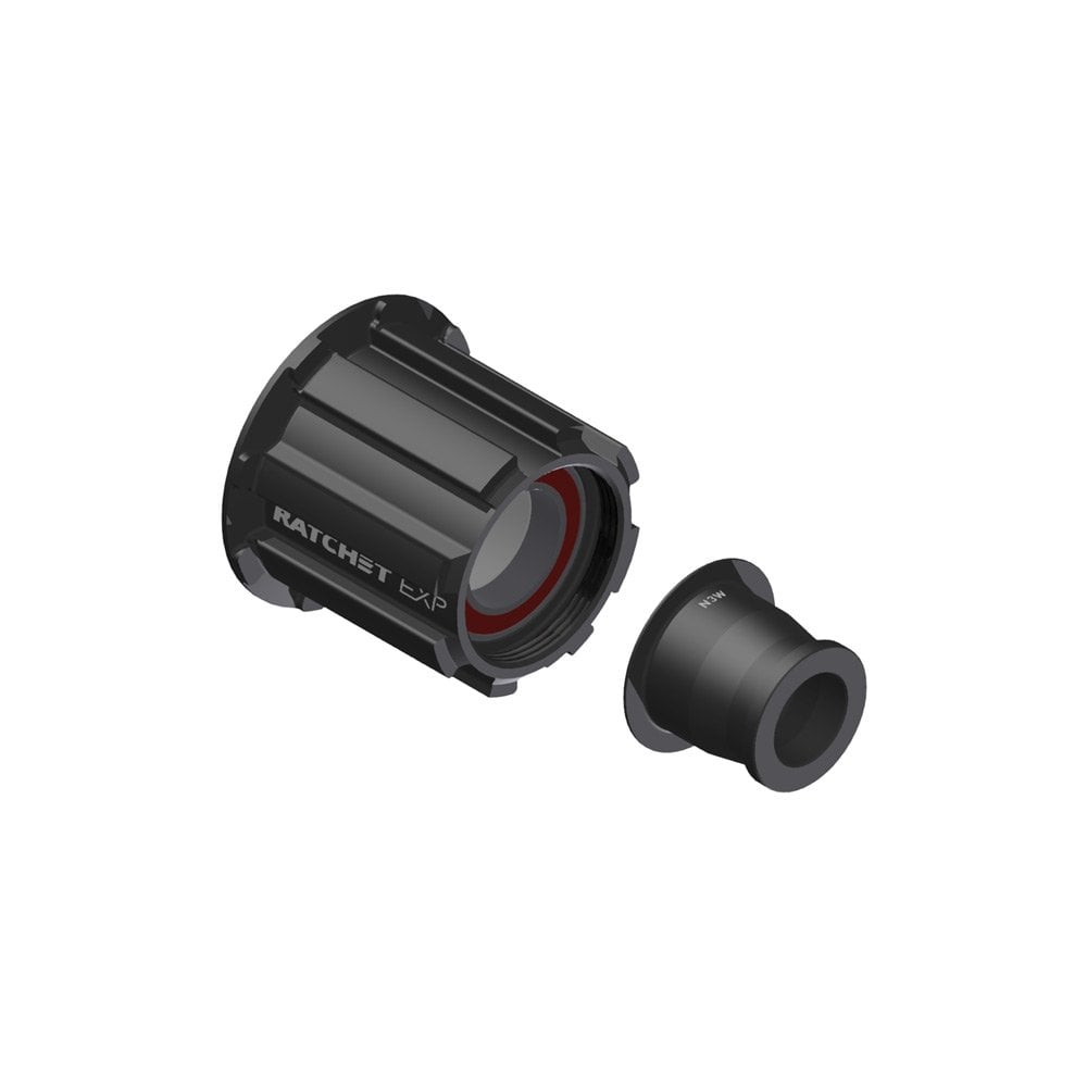DT Swiss Ratchet EXP freehub conversion kit for Campagnolo N3W 12mm hub, showing detailed components and hardware.
