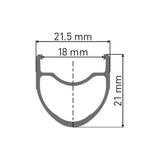 DT Swiss RR 411 road cycling tubeless-compatible rim with 18mm internal width, shown with sleek black design and bead hooks.