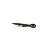 K-Edge Garmin integrated handlebar system mount in black anodized CNC machined aluminum, designed for bike components.