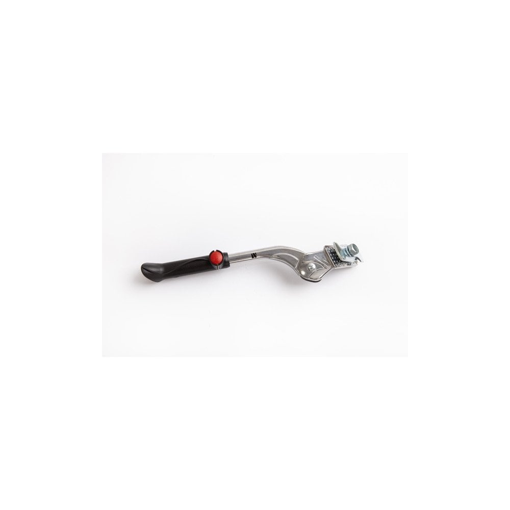 Silver M Part Essential Junior kickstand for 16-20 inch kids' bikes, adjustable and sturdy bike accessories.