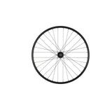 Black M Part Wheels MTB front disc quick release wheel, 29 inch 700c size with 6-bolt mount, for mountain bike components.