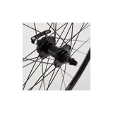 M Part Wheels MTB front disc quick release wheel, 29 inch 700c black with 6-bolt rotor mount, durable bike component.