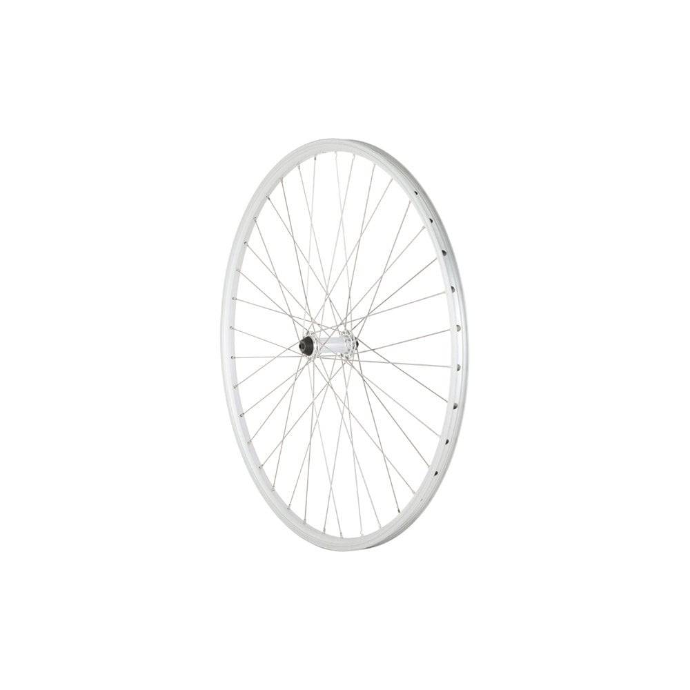 M Part front quick release wheel QR100 for rim brake bikes, compatible with DW29/PG 36H/SR hubs, bicycle wheel component.