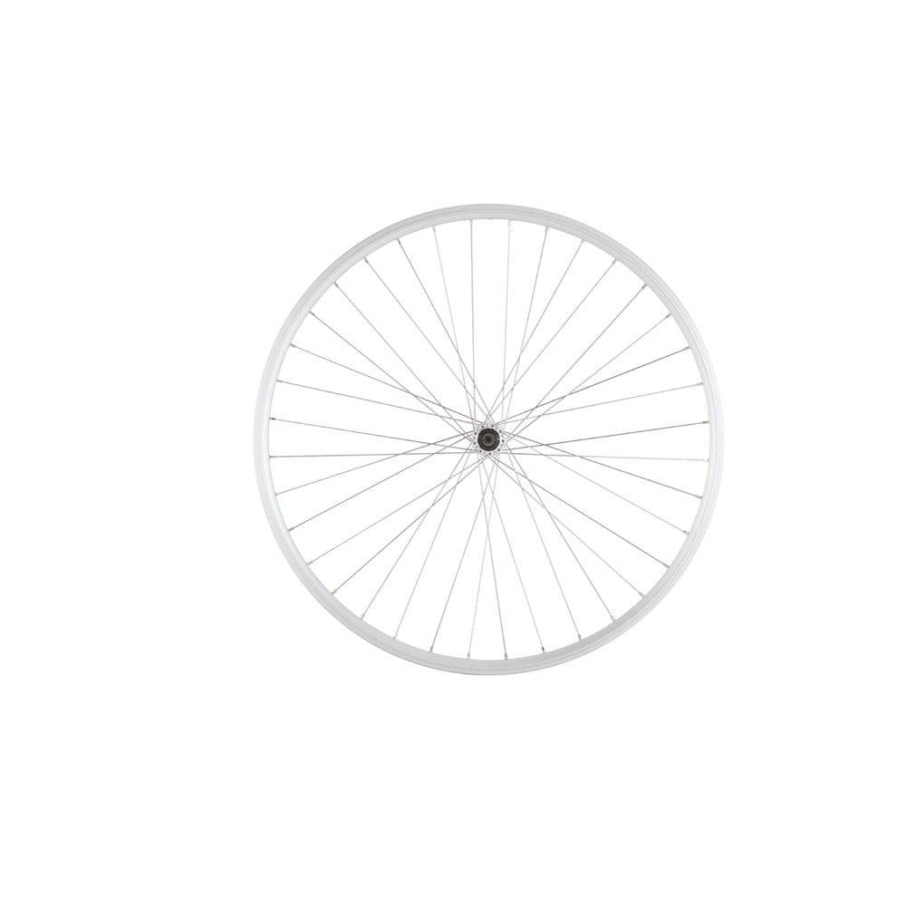 M Part front quick release wheel QR100 for rim brake bikes, compatible with DW29, PG 36H, and SR hubs.