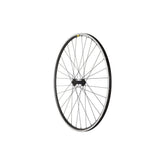 Black M Part Wheels Road front wheel with Shimano RS400 hub and Mavic CXP Elite rim, 700c size, for high-performance cycling.