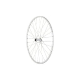 Silver M Part Wheels road front wheel with Shimano RS400 hub and Mavic Open Elite rim, 700c size, suitable for cycling components.