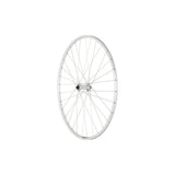 Silver M Part Wheels road front wheel with Shimano RS400 hub and Mavic Open Elite rim, 700c size, suitable for cycling components.