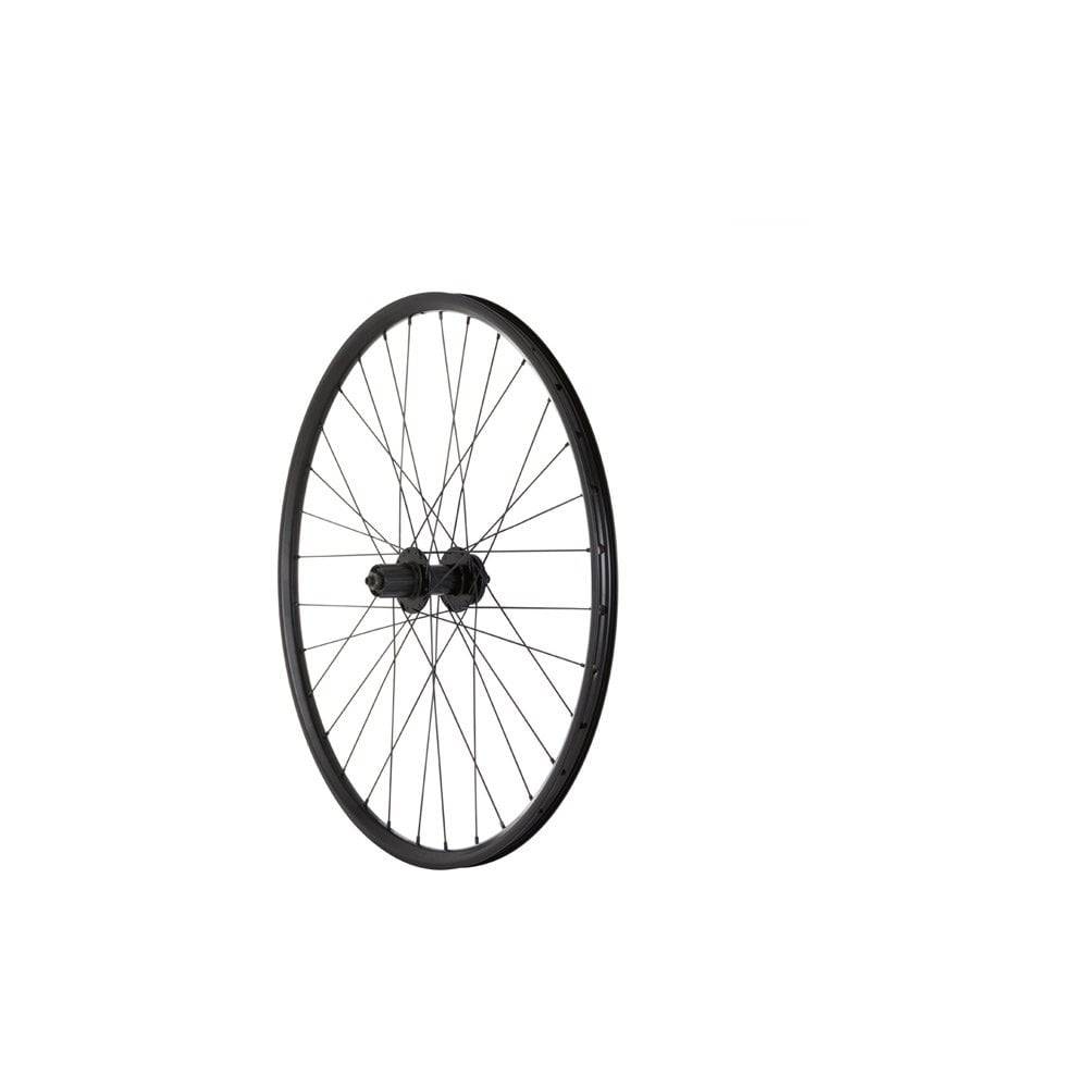 M Part Wheels MTB rear disc wheel with 26-inch black quick release cassette and 6-bolt hub for mountain biking components.