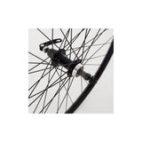 Black M Part Wheels MTB rear 26-inch quick release wheel with screw-on hub for mountain biking bikes.