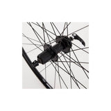 Black M Part Wheels MTB rear disc wheel with quick release, 29-inch/700c size, suitable for 8-10 speed mountain bikes.