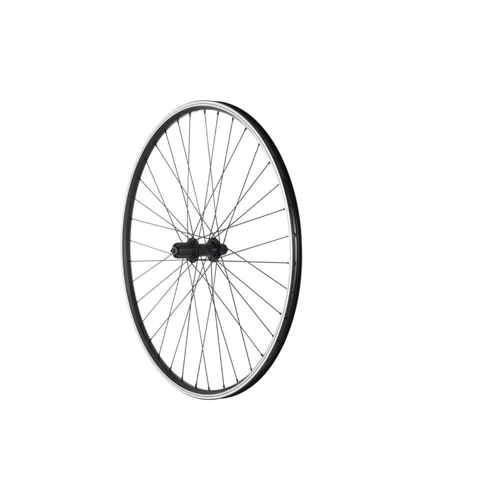 Black M Part Wheels hybrid rear quick release cassette wheel, 700c size for 8/9/10 speed bikes, bicycle components.