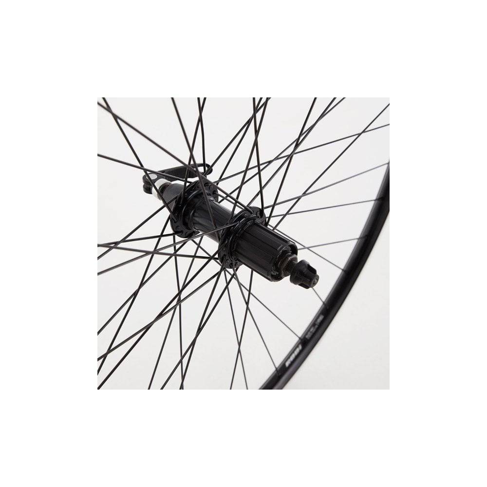 M Part Wheels hybrid rear quick release cassette wheel, 700c black, compatible with 8/9/10 speed bikes, bike component for performance.