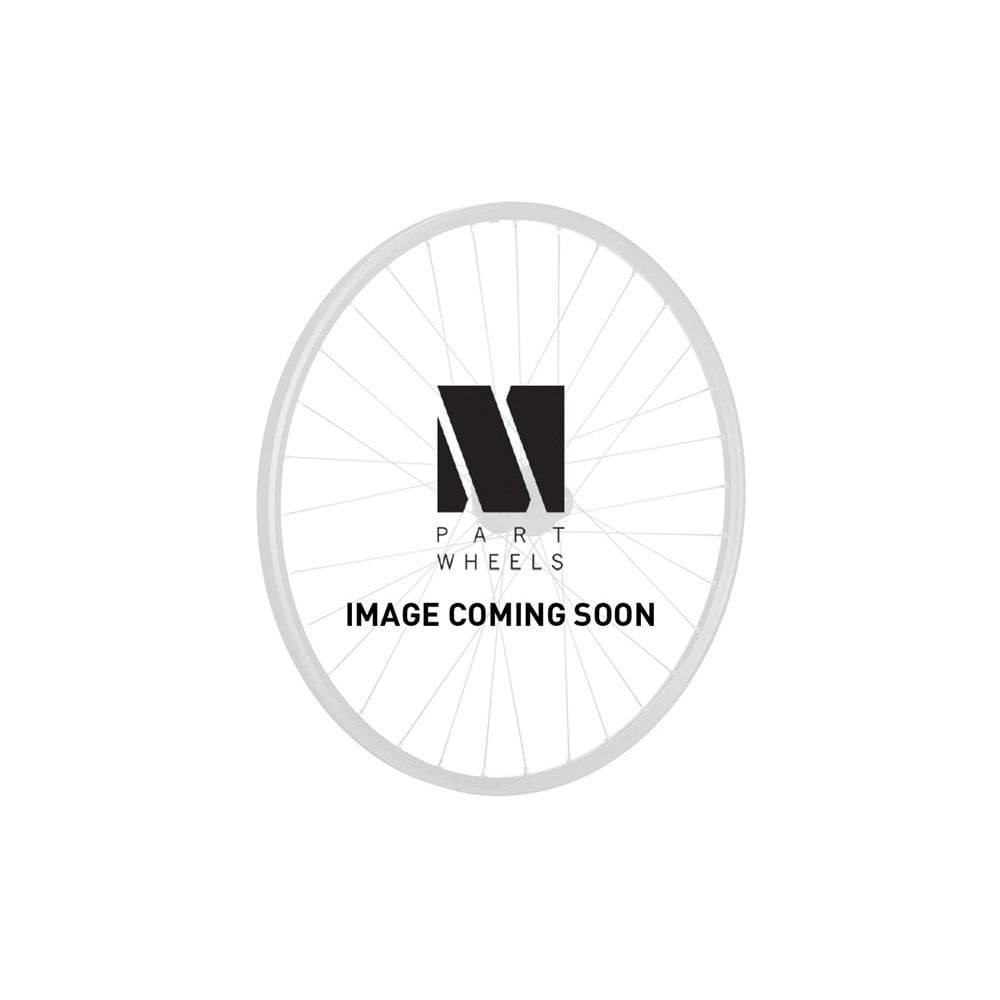 Black M Part Wheels hybrid rear quick release wheel for 700c bikes, compatible with 6/7 speed gear systems.