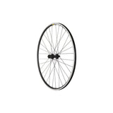 Black M Part Wheels road rear wheel with Shimano RS400 hub and Mavic CXP Elite rim, 700c size for cycling components.