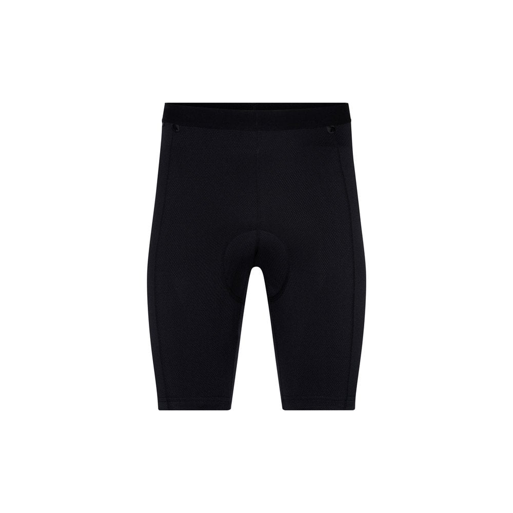 Madison men's cycling shorts with Coolmax chamois pad and silicone grippers, designed for comfortable road or mountain biking.