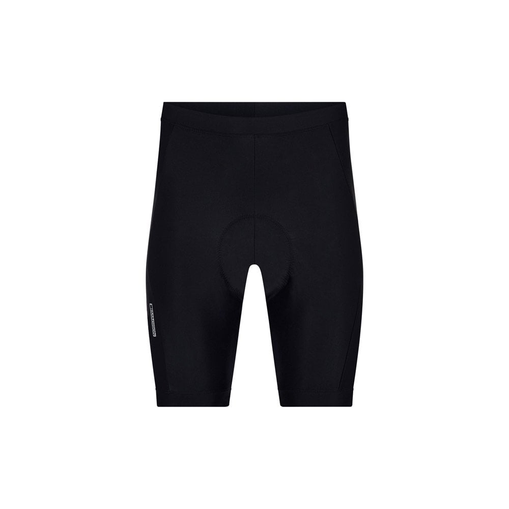 Madison Roam women's stretch cycling shorts with pockets and adjustable belt, shown on a model in casual outdoor setting.