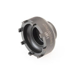Park Tool LRT-1 Bosch Gen 2 lockring tool for E-bike motor maintenance, shown in a workshop setting.