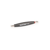 Park Tool SW-9 double-ended spoke wrench fitting 0.127" and 0.136" nipples, used for bicycle wheel maintenance.